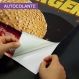 Adesivo de Porta Lanche Burguer Fundo Preto com Linhas Amarelas-73X210Cm
