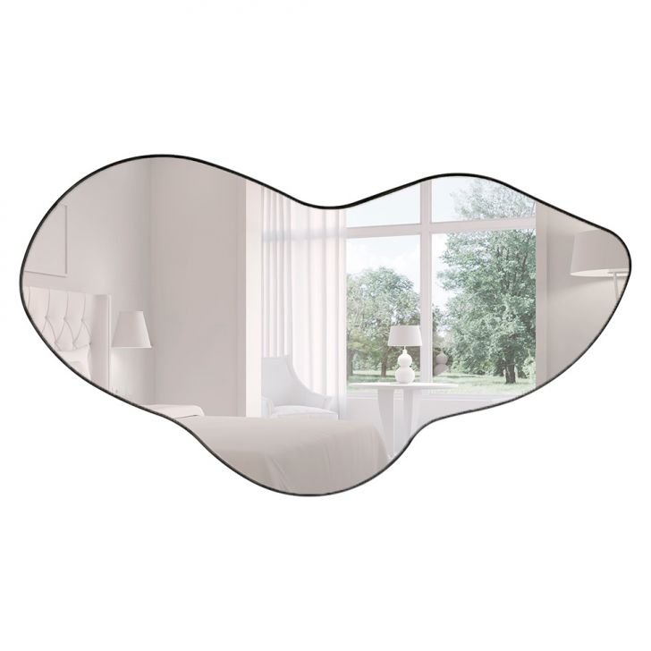 Espelho Orgânico Preto 50x88 cm