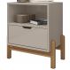 Mesa de Cabeceira 1 Gaveta 004015 Off White DCASA
