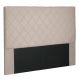 Cabeceira Queen Esmeralda Suede Bege