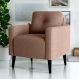 Poltrona Decorativa para Sala Luis Boucle Marrom