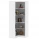 Estante de Canto Para Escritório E Home Office 4 Prateleiras Brandon 171x68 T01 Branco - Lyam Decor