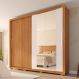 Image of Guarda-Roupa Casal com Espelho Moviment 2 Portas 4 Gavetas Freijó e Off White MO895CL24WJVMOB