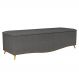 Calçadeira Baú Casal 140cm com Tachas Imperial J02 Linho Grafite - Mpozenato