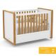 Jogo de Quarto Infantil Tutto New com Guarda Roupa 2 Portas e Berço Branco Soft/Freijó - Matic Móveis