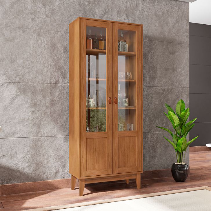 Cristaleira Lyra 2 PT Cedro