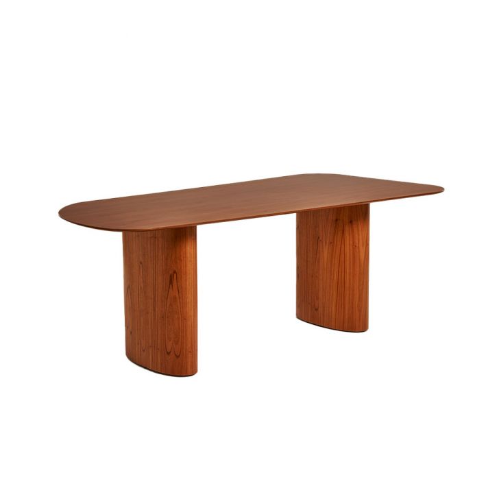 Mesa de Jantar Retangular com Tampo MDF Maia Mel 240 cm