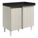 Balcao Com Tampo Canto Reto MDF Kali 12227 Bianco Toq Bianco Toq Nicioli