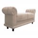Recamier Barcelona Namoradeira Suede Bege - D'Rossi