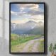 Quadro Decorativo Paisagem Montanhas e Campo-34x49Cm