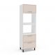 Paneleiro Amara 2 Portas 1 Gaveta Creme e Branco