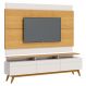 Rack com Painel Classic +3G 2.2 com LED Nature com Off White - Imcal Móveis