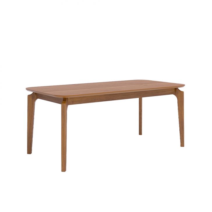 Mesa de Jantar Retangular com Tampo de MDF Ficus Cinamomo 180 cm