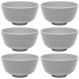 6 Bowls Cumbucas de Melamina 350ml Lyor Yakisoba Cereal Tóquio Granilite Cinza