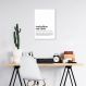 Quadro Divertido Significado Home Office 86x60 Filete Branco