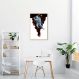 Quadro Astronauta Baseball 60x43 Filete Marfim