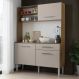 Kit Cozinha Compacta 120cm Rustic/Crema Life Madesa