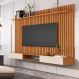 Jogo Painel Ripado com Nicho 180 Apúlia Nature Off White