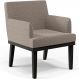 Poltrona Decorativa Para Sala De Estar Base Preto Beatriz W01 Bouclê Bege - Lyam Decor