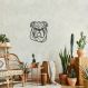 Quadro Escultura Cachorro Bulldog Ingles 100x85 Preto
