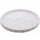 Bandeja Decorativa de Mármore Terrazzo 30cm Redonda Lyor Decoração Casa Banheiro Sala