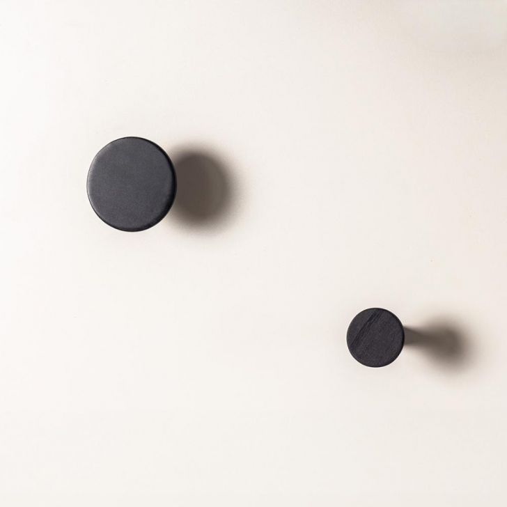 Cabideiro de madeira Guaratiba Mixed - Linha Ébano 2 unidades