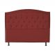 Cabeceira Casal Queen 160cm Para Cama Box Diana Suede Vermelho - DS Estofados