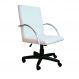Cadeira Giratória Escritório Work Branca Relax Base Preta c/ Rodizio - 100% Nacional