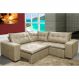 Sofa de Canto Retrátil e Reclinável com Molas Cama inBox Oklahoma 2,40m x 2,40m Suede Velusoft Bege