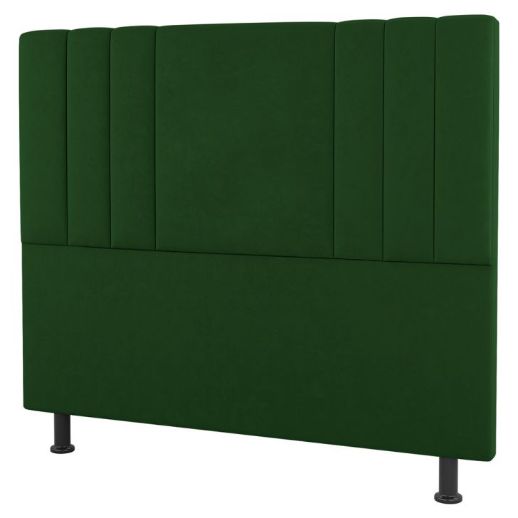 Cabeceira Cama Box Casal Queen Size Grace 160cm Suede Verde - Desk Design