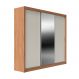 Image of Guarda-Roupa Casal com Espelho Montclair Flex 3 Portas 8 Gavetas Canela e Off White MO895CL24CEPMOB