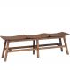 Banco | Banqueta Decorativo para Varanda Cozinha 3 Lugares Eden 149cm Madeira Maciça Rustic Brown G54 - Gran Belo