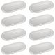 8 Travessas Bandejas de Mesa Cristal Pearl Wolff 30x15x2cm Oval para Buffet Restaurante