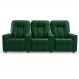 Poltrona do Papai Reclinável Manual 3 Lugares Sala de Cinema Romeo F05 Facto Verde - Lyam Decor