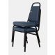 02 Cadeiras Empilhável para Hotelaria Linha Hotel Jersey Azul