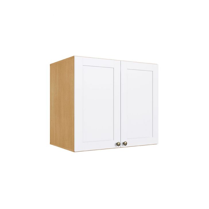 Armário Aéreo Infinity 2 Portas Savana e Branco