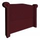 Cabeceira Sienna Solteiro Luxo Suede Bordô