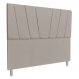 Cabeceira Casal 1,40m Italia Linho Cappuccino - Pallazio