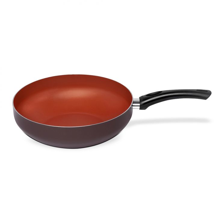 Frigideira Wok Marrom 28 Cm
