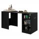 Aparador Bar com Mesa Dobrável Multimóveis Ibiza FG1000 Preto
