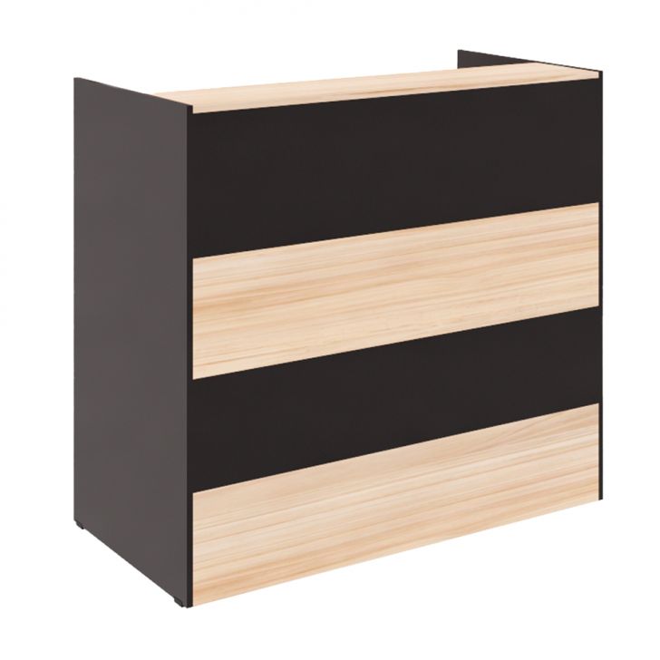 Balcão Recepção Calvi e Preto 120 cm