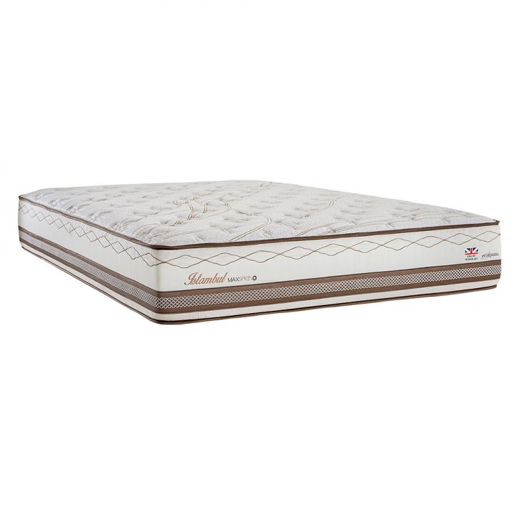 Colchão Queen Istambul Mola Maxspring (33x158x198) Bege E Branco