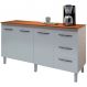 Balcao Com Tampo 150cm 9130x9310 Branco Savana Mobbs