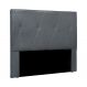 Cabeceira Decorativa King Size 1,95M Yves Veludo Cinza G63 - Gran Belo