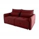 Sofá Cama 2 Lugares Com Almofadas 205Cm Celine Veludo Vinho Matrix