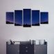 Quadro Mosaico Decorativo Céu Estrelado 5 Telas 208x90