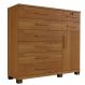 Cômoda Vitória 1 Porta 8 Gavetas com Chave Benetil Cinamomo
