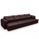 Sofá Retrátil Para Sala de Estar 5 Lugares 379cm Riza S03 Couro Caramelo - Lyam Decor