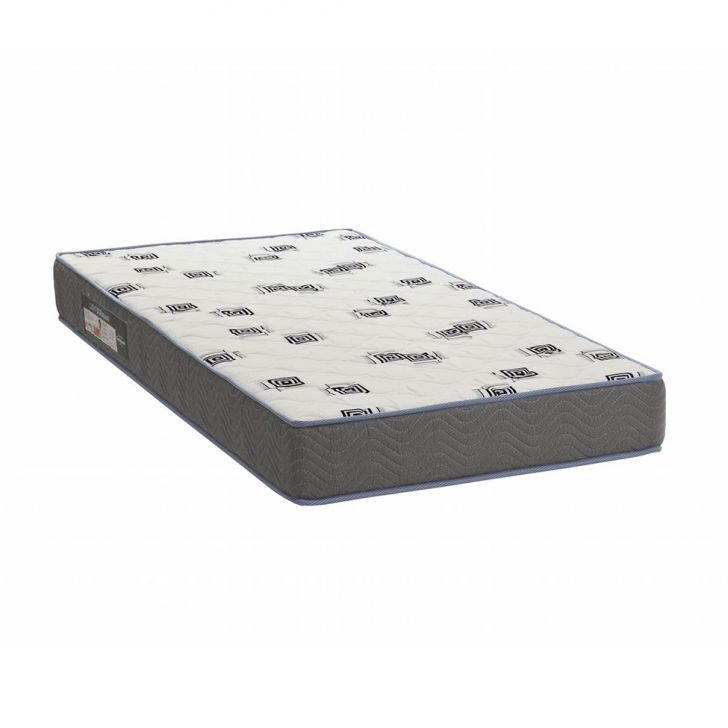 Colchão Solteiro Espuma D33 Light (20x88x188) Cinza e Azul