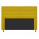 Cabeceira Estofada Dama 140 cm Casal Com Strass Suede Amarelo - Amarena Móveis